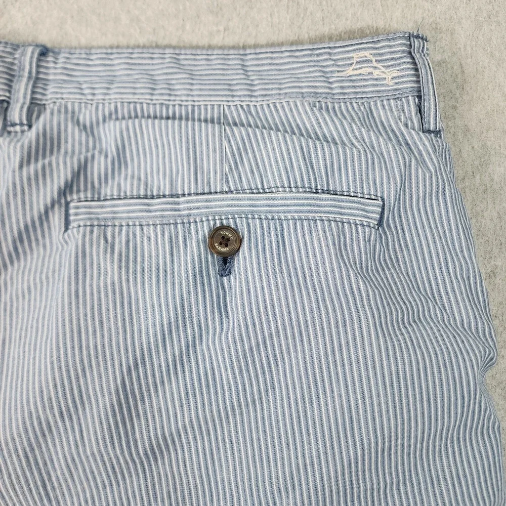 Tommy Bahama Golf Shorts Mens 40x9 Blue Pink‎ Plaid Striped Reversible Pockets